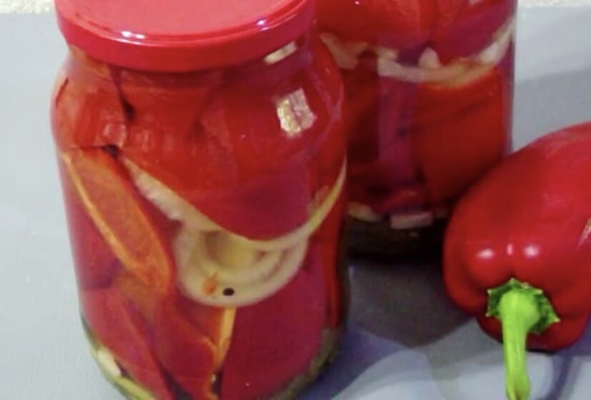 Маринованный перец с луком на зиму - оригинальный рецепт с пошаговыми фото
