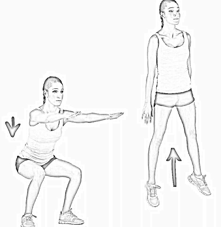 Приседания картинки упражнения