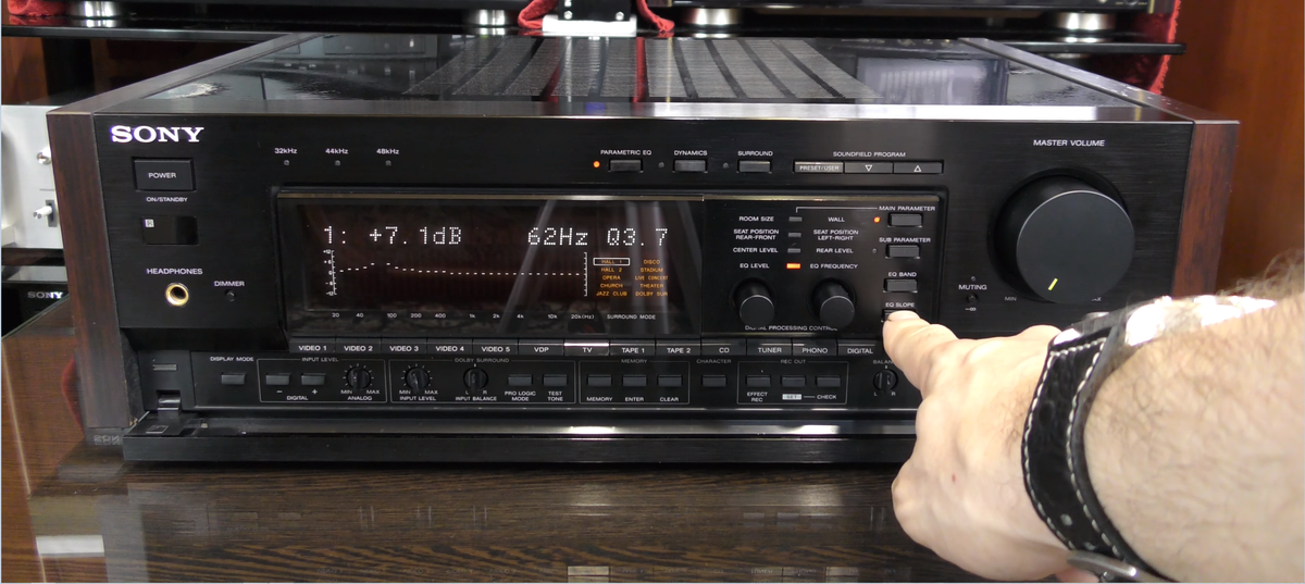 SONY TA-E1000ESD. Праметрический эквалайзер.
