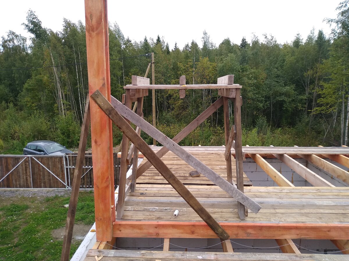 Металлические укосины для бруса