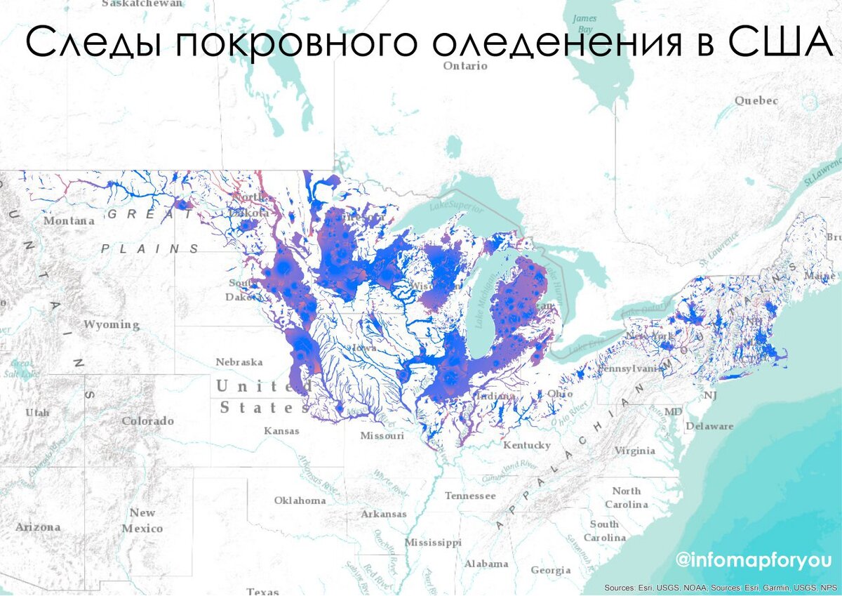 Ледниковый период границы оледенения карта