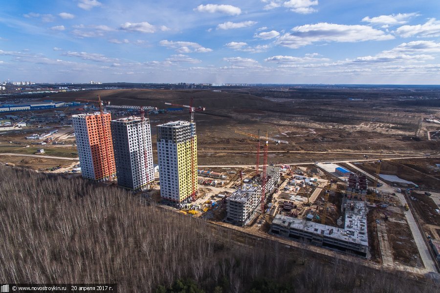 ЖК Саларьево парк ,  начало постройки. Фото из открытых источников.
