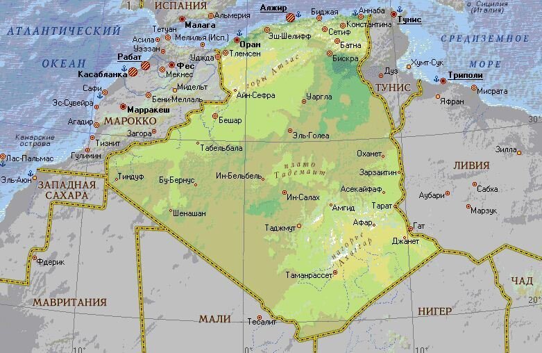 Карта Алжира географическая. Алжир на карте. Государство Алжир на карте. Алжир местоположение на карте.