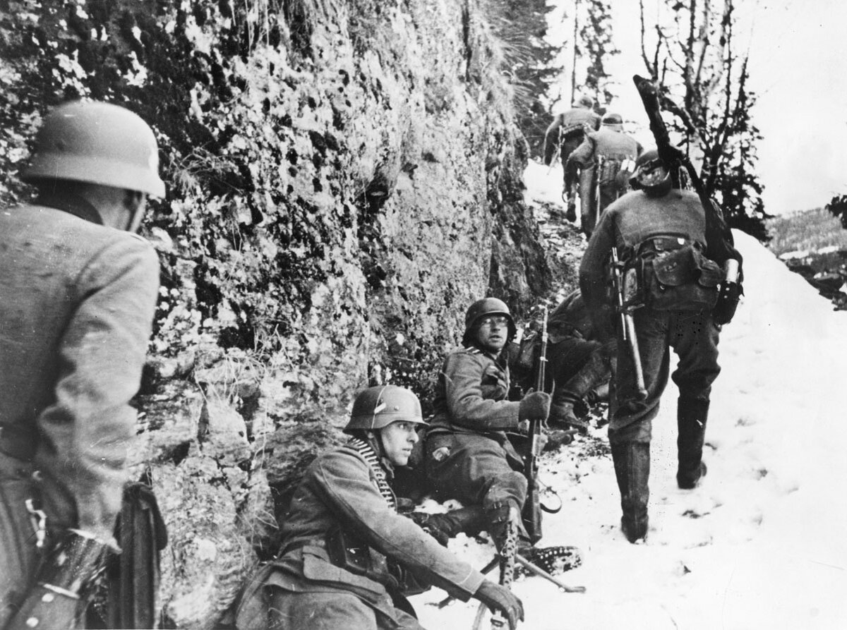 Немецкие операции второй мировой. Германские войска в Норвегии 1940. Вторжение в Данию 1940.