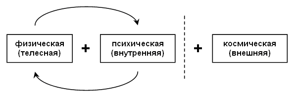 Энергетическая система человека. Рисунок автора.