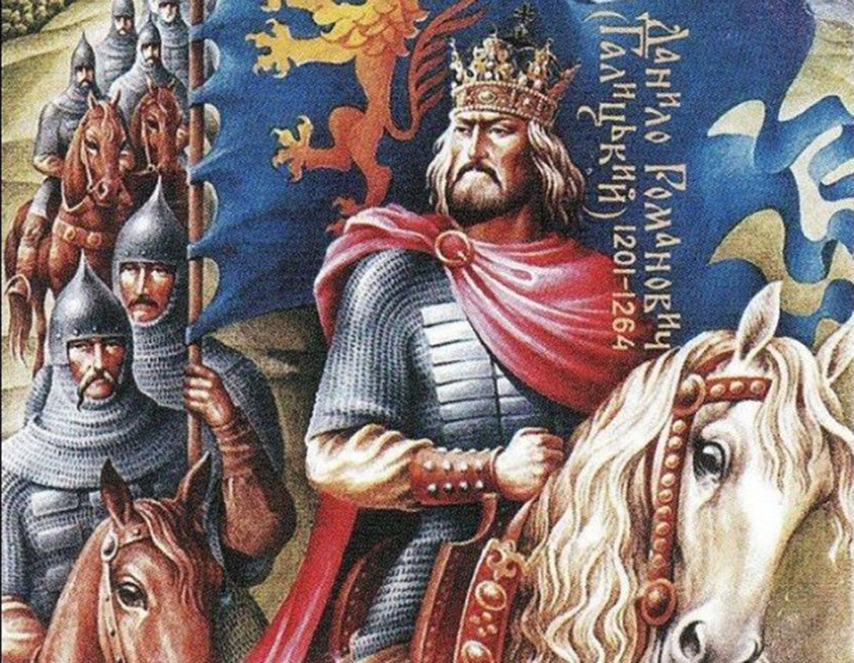 Дании́л Рома́нович (1201, по др. данным 1204[5] — 1264) — князь галицкий в 1205—1206, 1211—1212, 1229—1231, 1233—1235 и 1238[6]—1264 годах, князь волынский в 1215—1229, 1231—1233 и 1235—1238 годах, великий князь киевский (1240), король Руси с 1254 года, политический деятель, дипломат и полководец, сын Романа Мстиславича (из старшей ветви Мономаховичей) и Ефросиньи-Анны. 