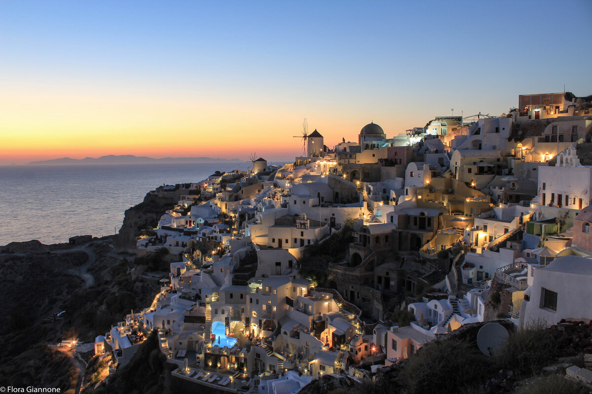 Santorini Греция pogoda