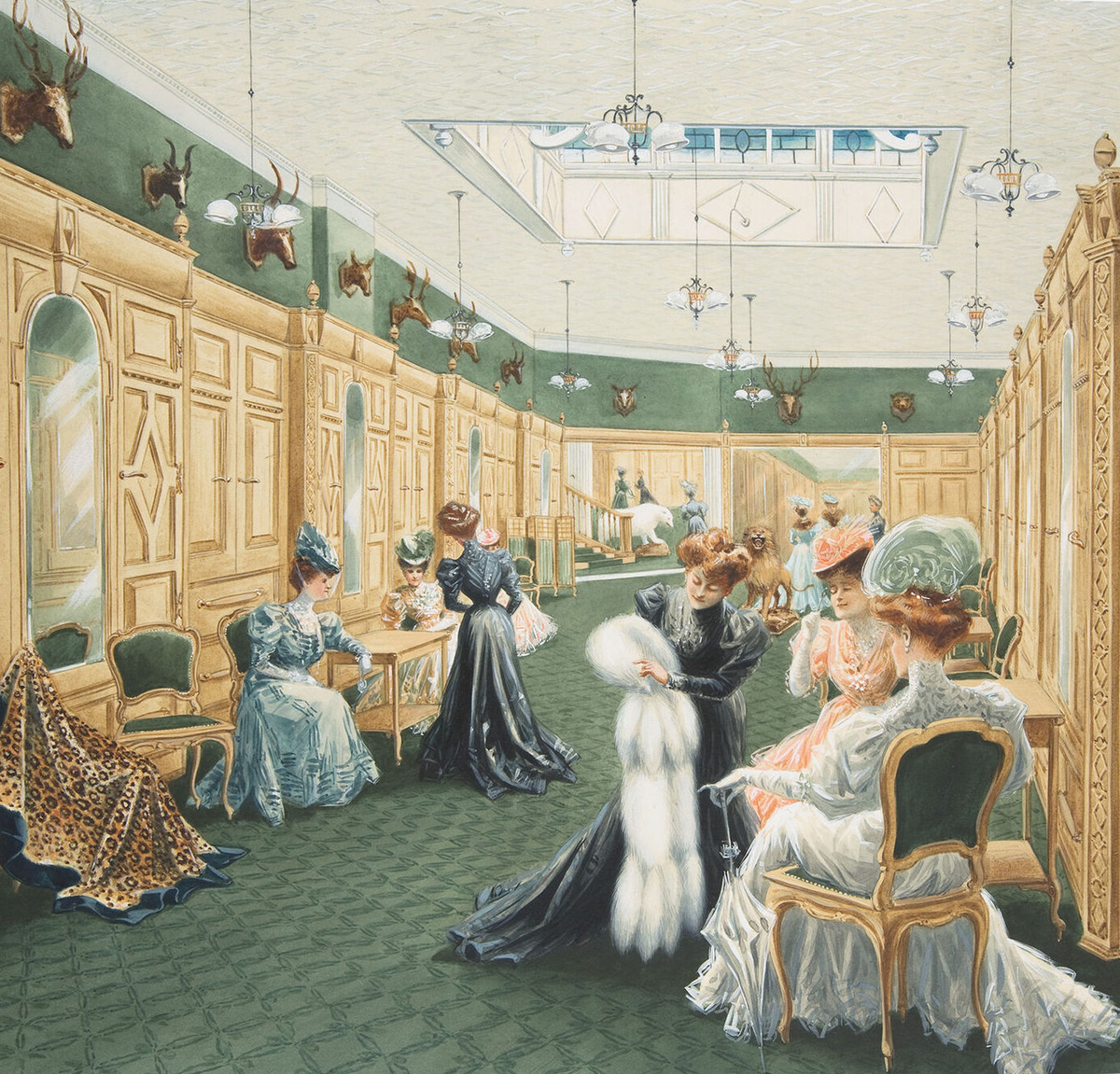 "Магазин меховщиков" Лондон XIX-го века