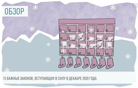 15 важных законов, вступающих в силу в декабре 2020 года
Дидух Юлия30 ноября 2020
