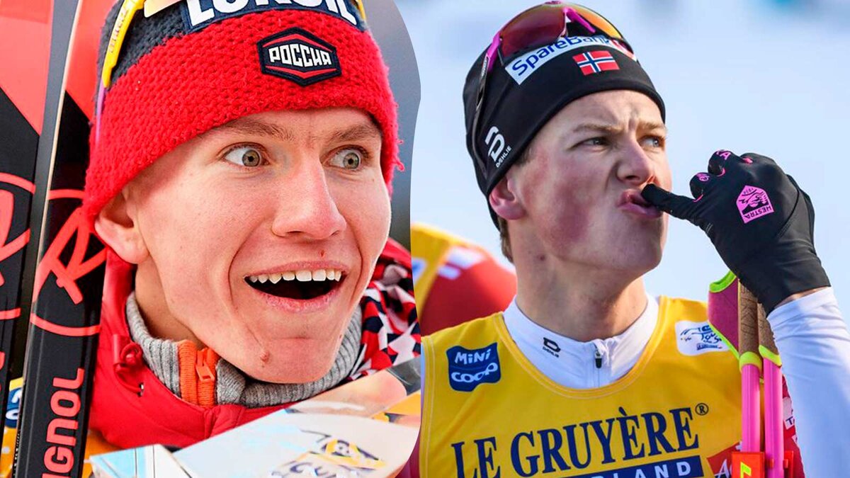 Александр Большунов, Йоханнес Клебо. Коллаж автора