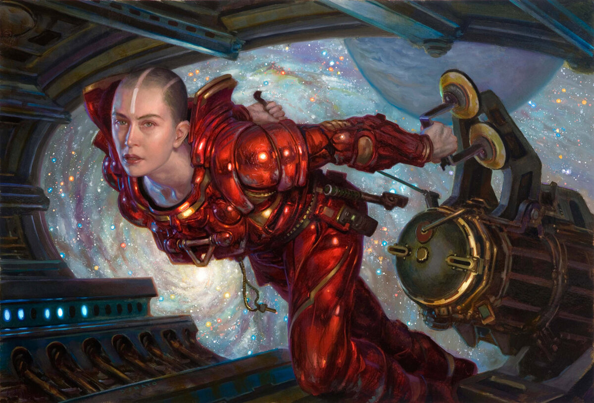 Картина "Механик" была создана Донато... для обучения процессу рисования своих учеников в 2009 году.