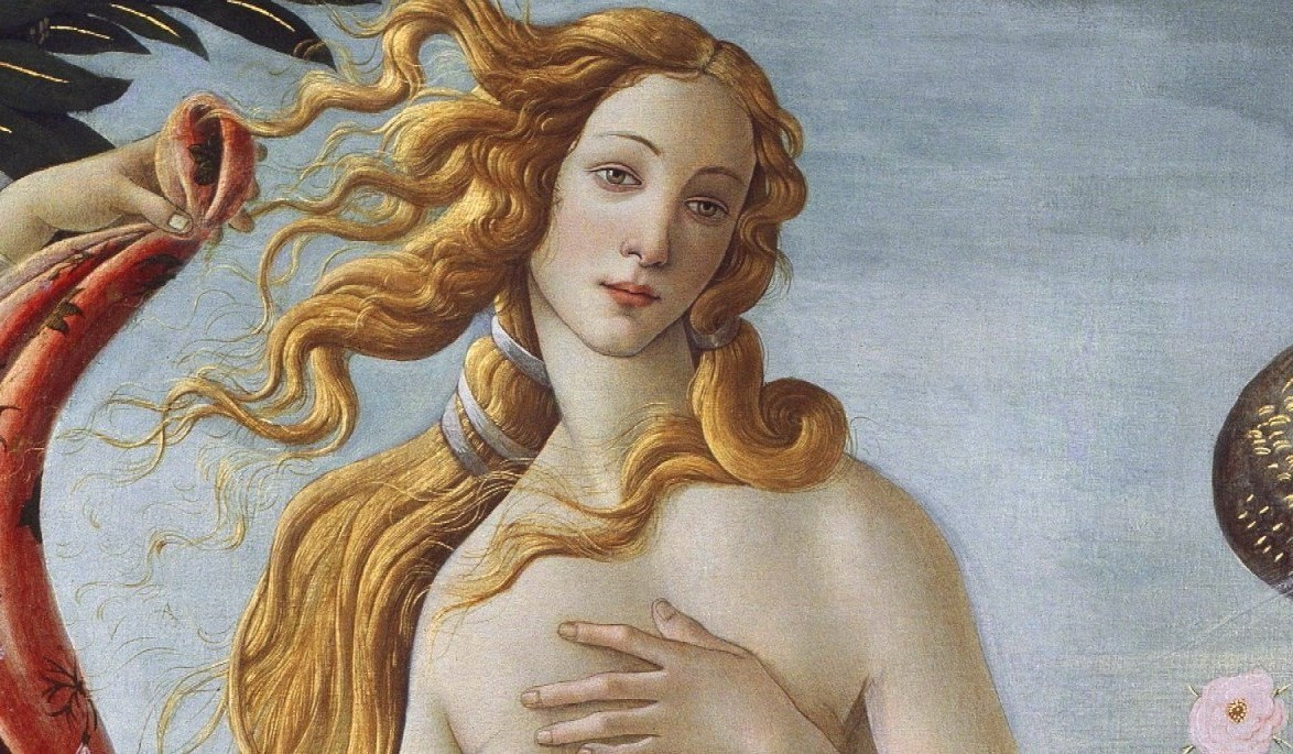 Какого цвета волосы у богини венеры