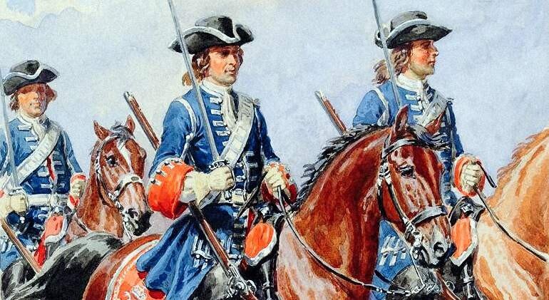 Телохранители (драбанты) французского Короля Людовика XV