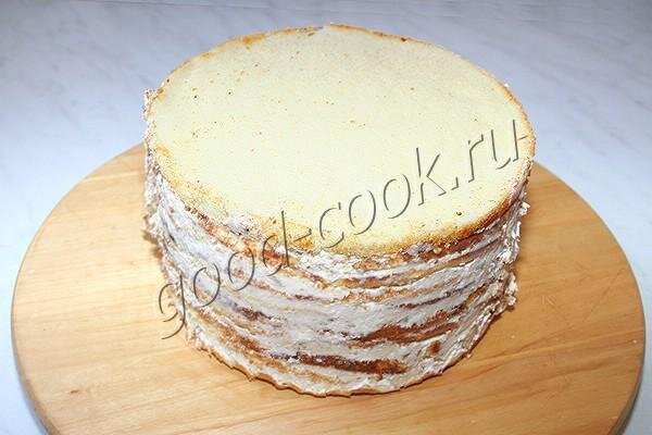 Торт тонкий слой крема