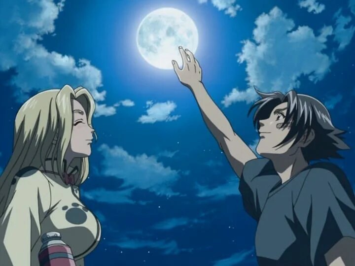 Кадр из аниме "Сильнейший в истории ученик Кеничи"