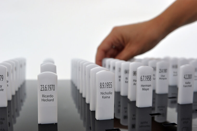 Digital Memorial Cemetery by Hadas Arnon/designboom