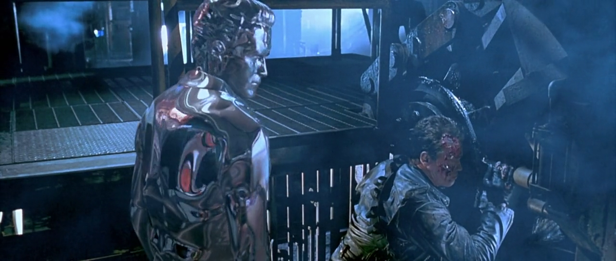 Кадр из кинофильма "Терминатор 2: Судный день" 