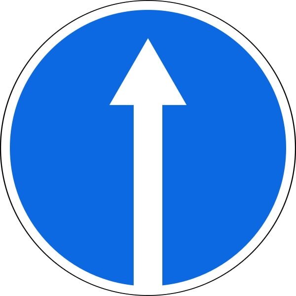 Знак 4.1.1 - "Движение прямо" 