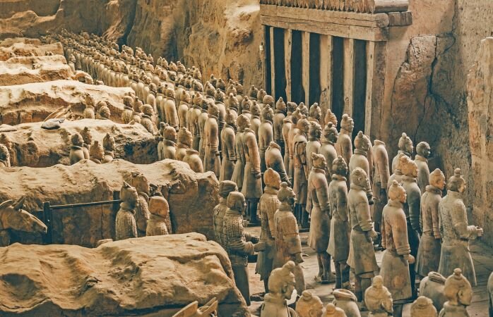 Количество глиняных воинов поражает воображение