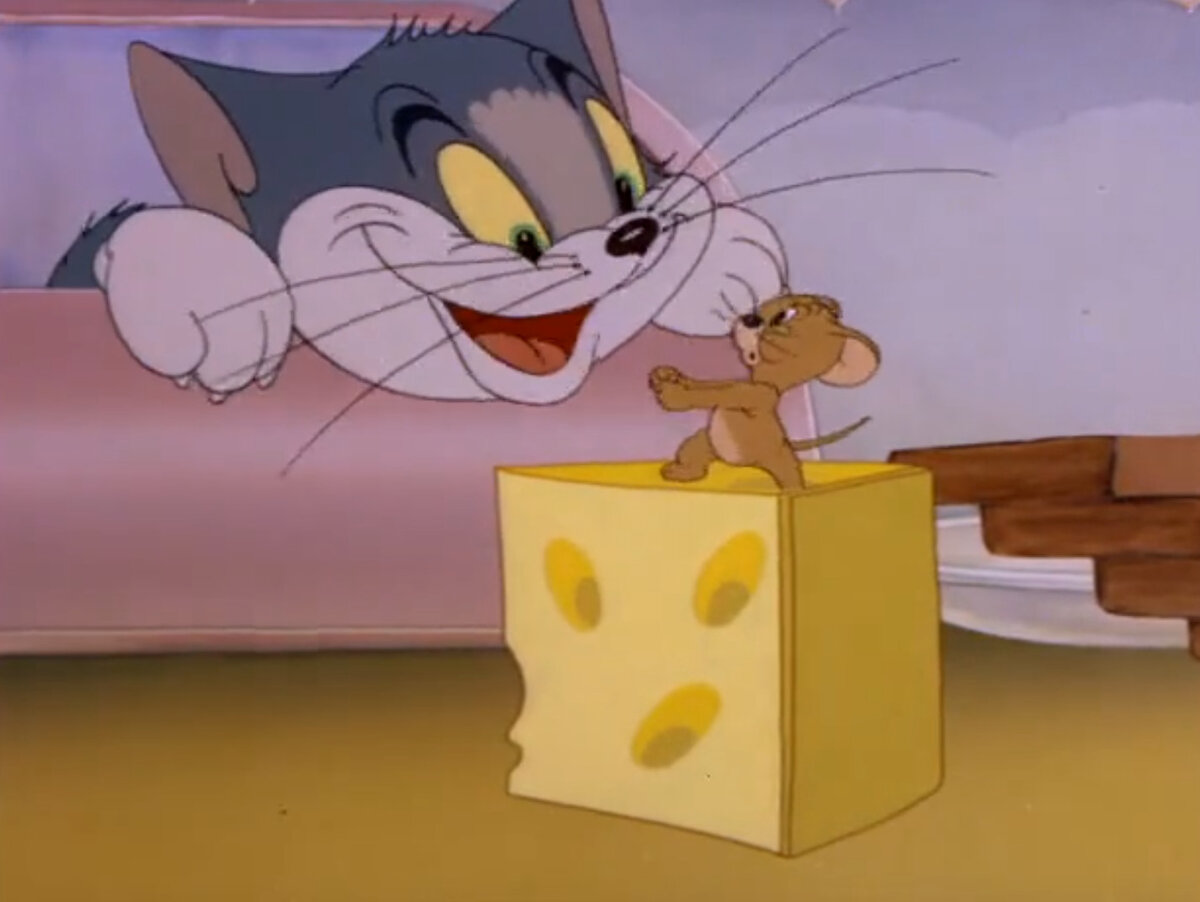 Кадр из мультфильма "Поздний ужин"