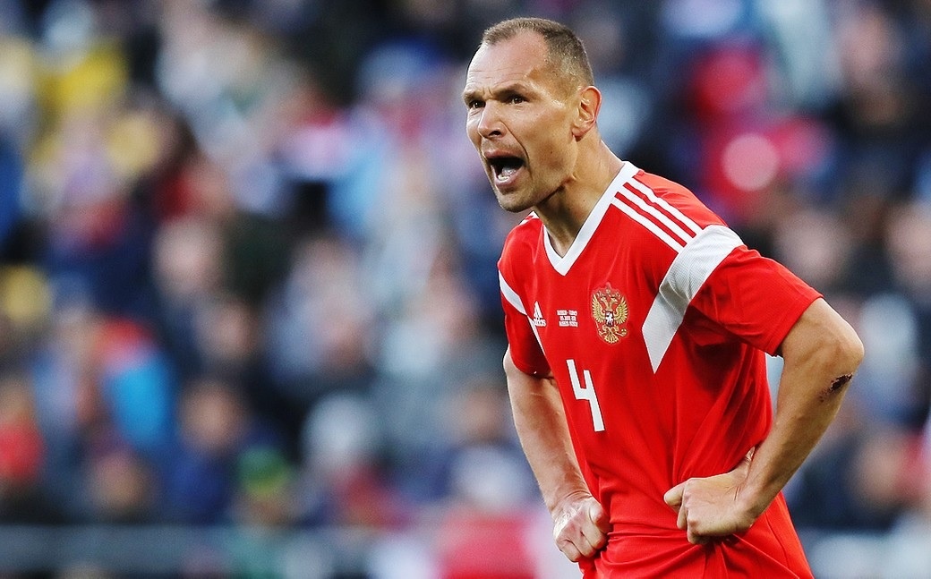 Сергей Игнашевич в составе сборной России