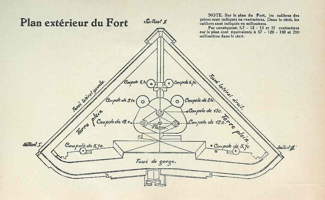 План форта Лонкин с сайта https://www.sambre-marne-yser.be/