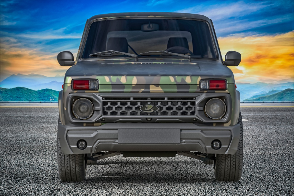 LADA 4x4 в версии BRONTO с внедорожными колёсами и блокировками
