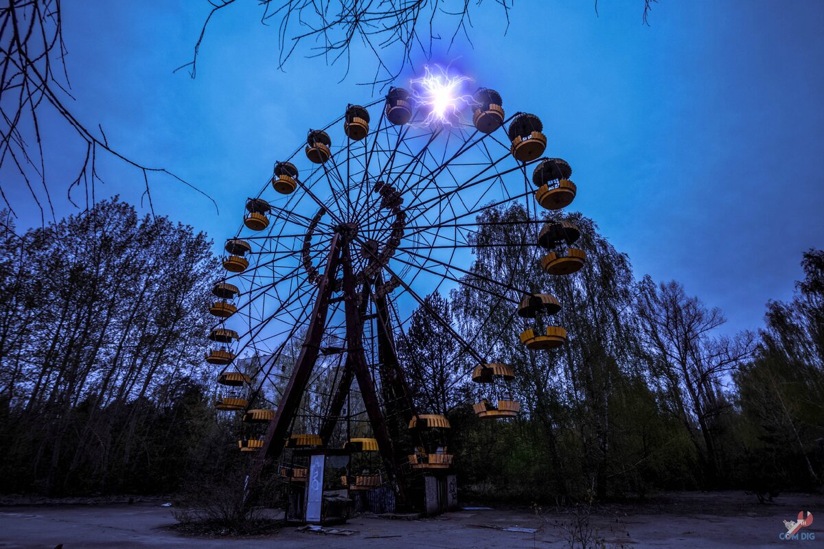 Фотографии колеса обозрения в чернобыле