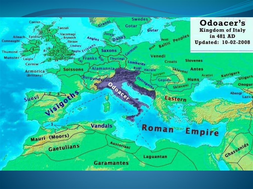 Королевство Одоакра, 481 год н.э.