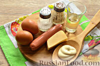 Пошаговый фото рецепт Бризоль с сосиской и сыром