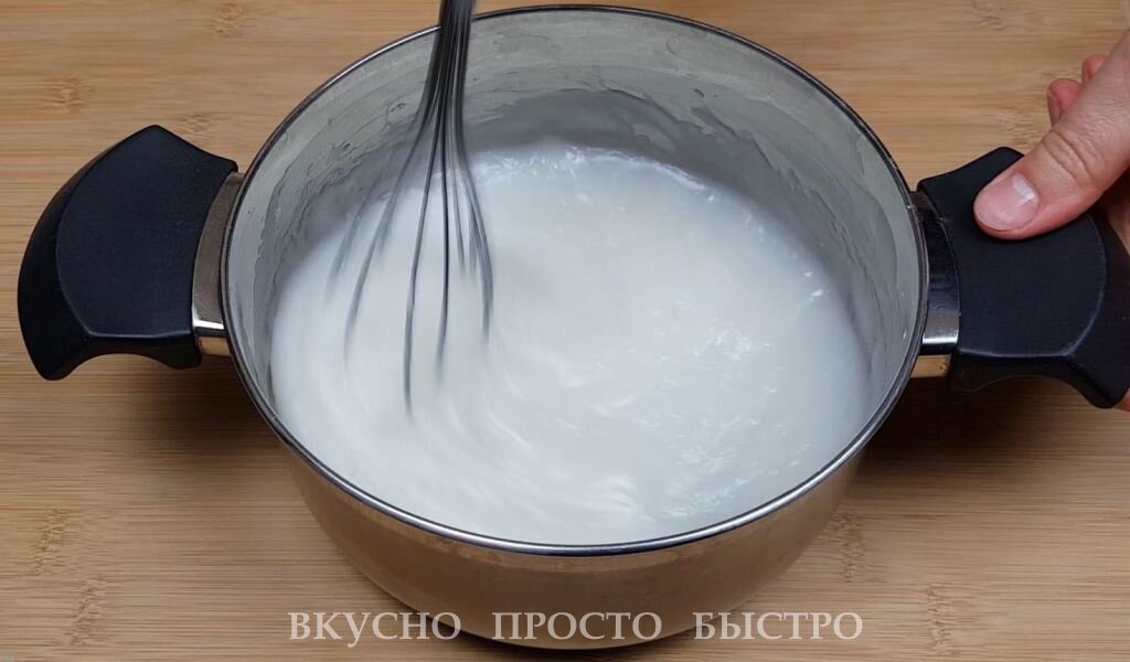 Пошаговый рецепт, как просто приготовить Шоколадный крем без яиц и молочных продуктов. Крем получается очень вкусным, нежным, лёгким, воздушным, в меру сладким.-6