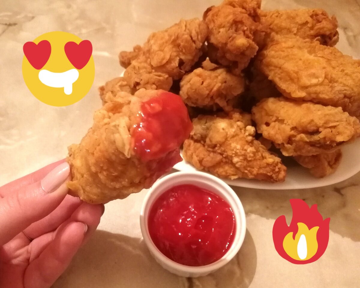 Как приготовить острые крылышки как в kfc в домашних условиях фото пошагово