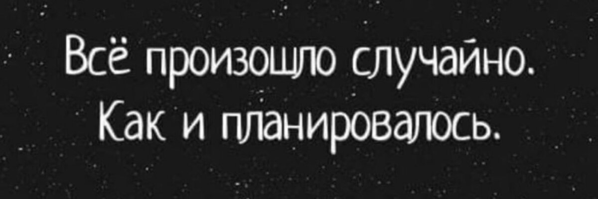 Случайности в этом мире обладают весьма продуманными схемами