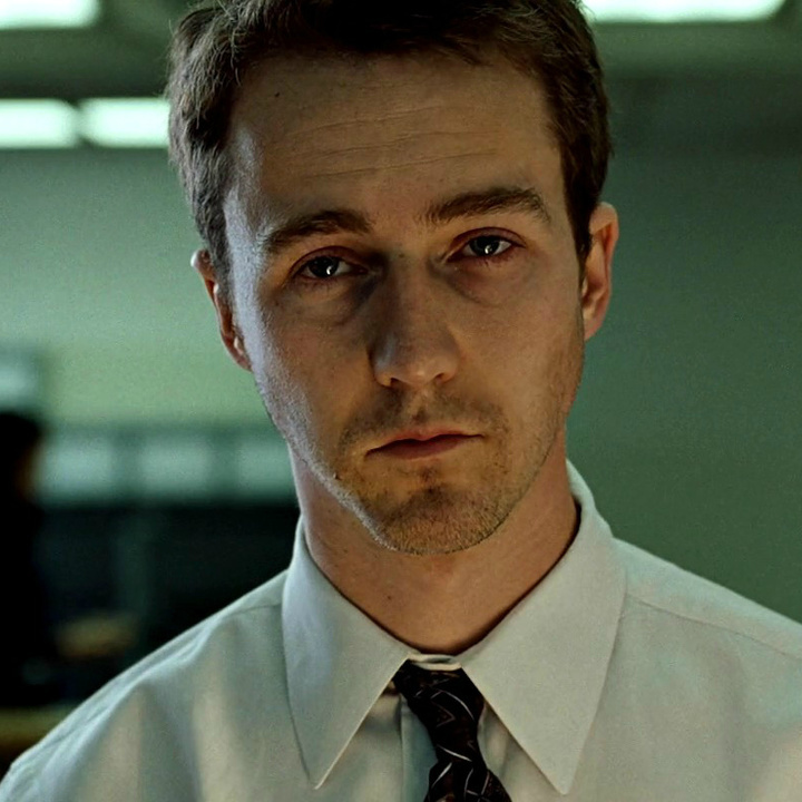 Кадр  и  фильма  "Бойцовский клуб"  1999г.