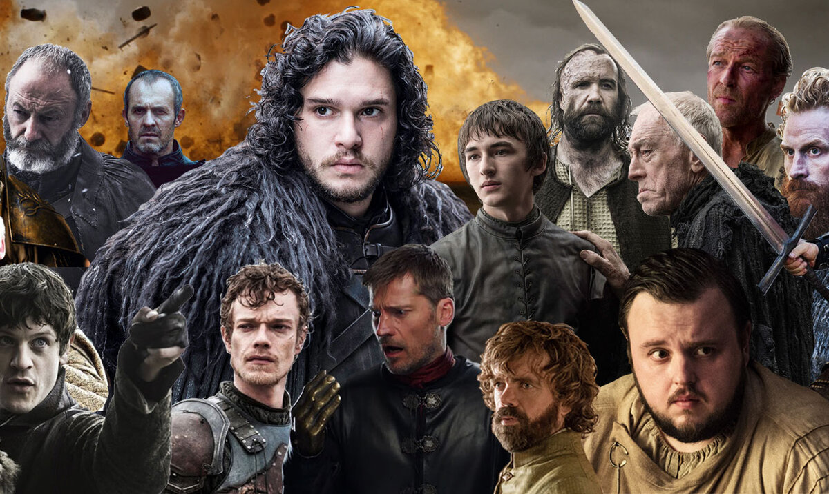 Какие все красавцы! Герои "Игры престолов", взято из открытых источников