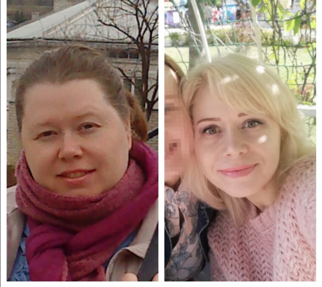 До и после похудения. Фото автора.