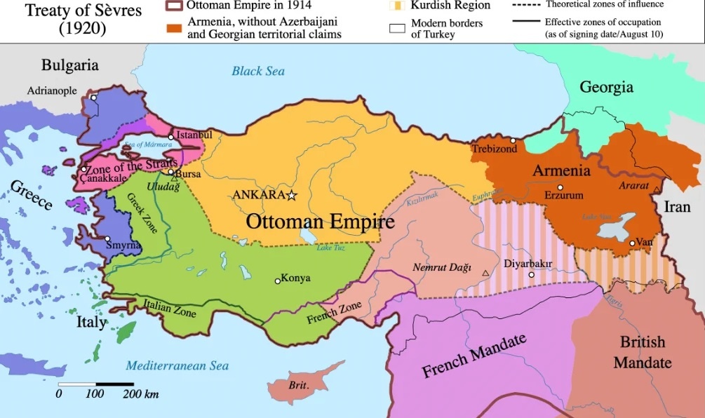 Карта, составленная на основе северского договора.