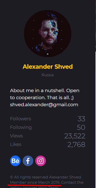 Мембер аж с марта 2019