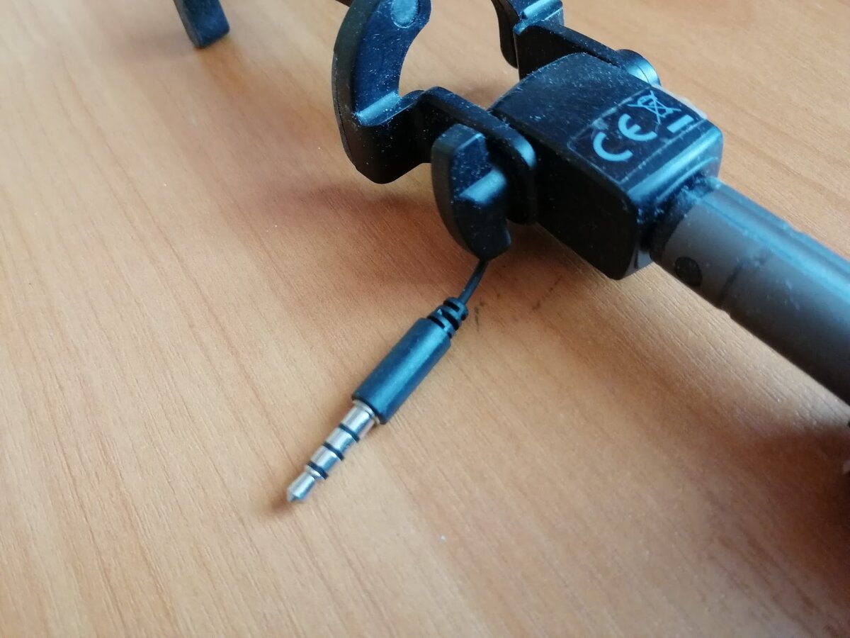 Именно этот разъем на селфи-палке виновен в том, что мои видео оказались без звука. Фото Светы Давыдовой