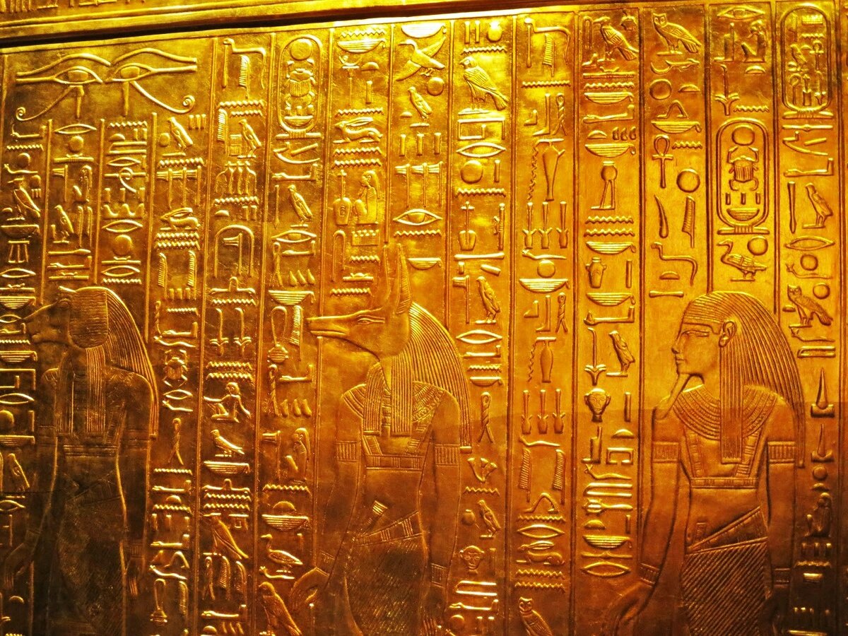Египетские иероглифы фон