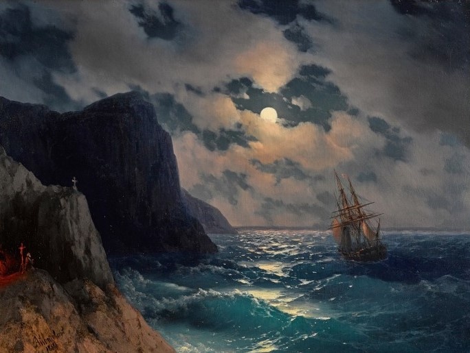 
«Проходящий корабль лунной ночью» / Sotheby’s