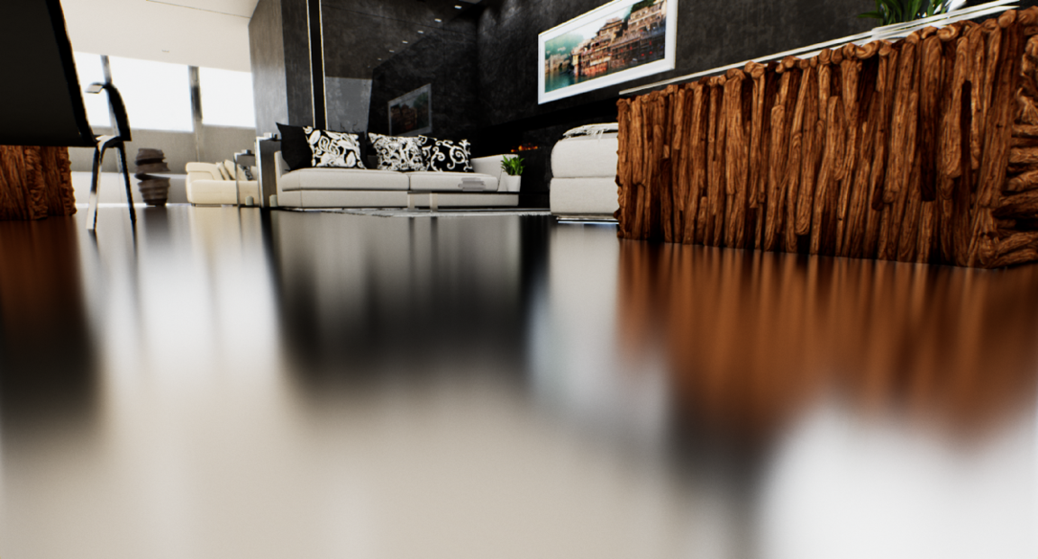 Пример рендера с Трассировкой лучей