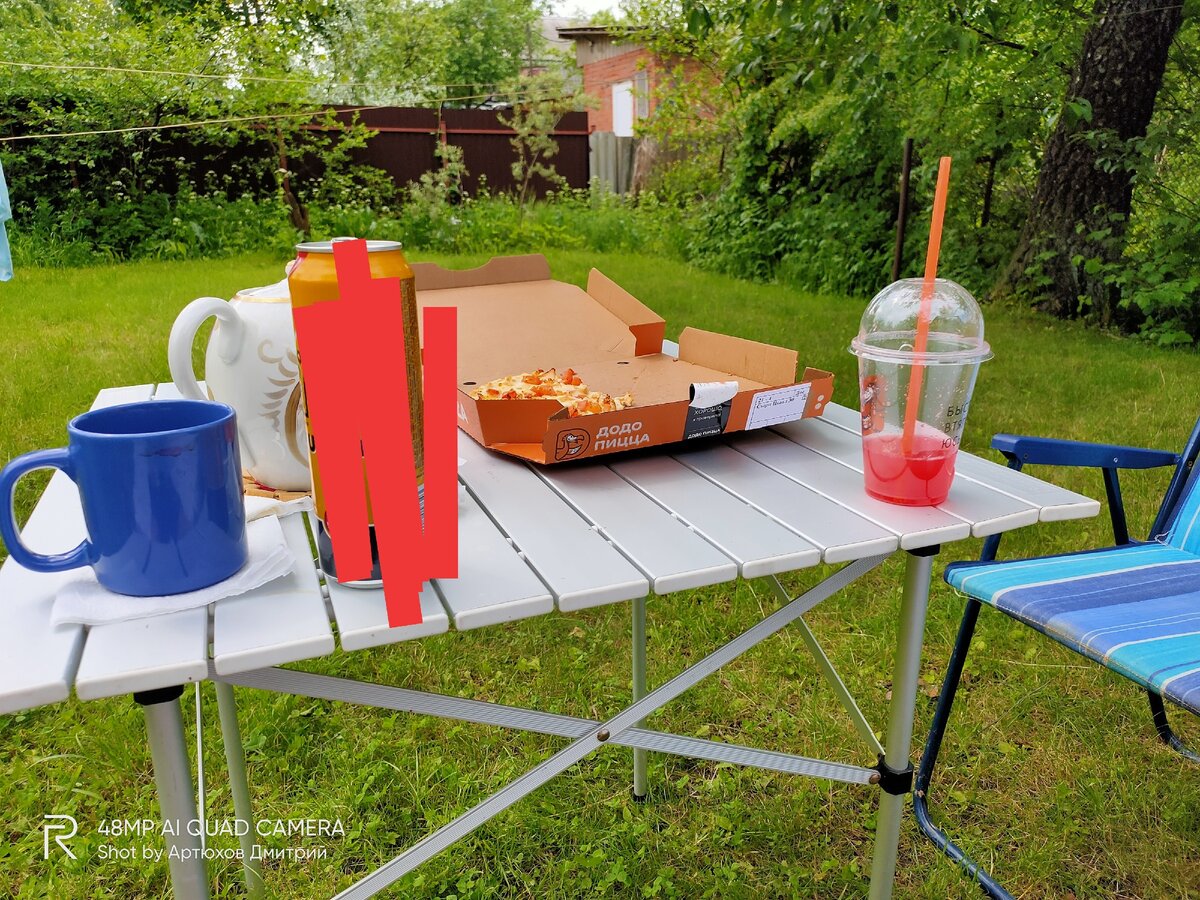 Напитки и пицца из Додо пиццы. Фото Артюхов Д.