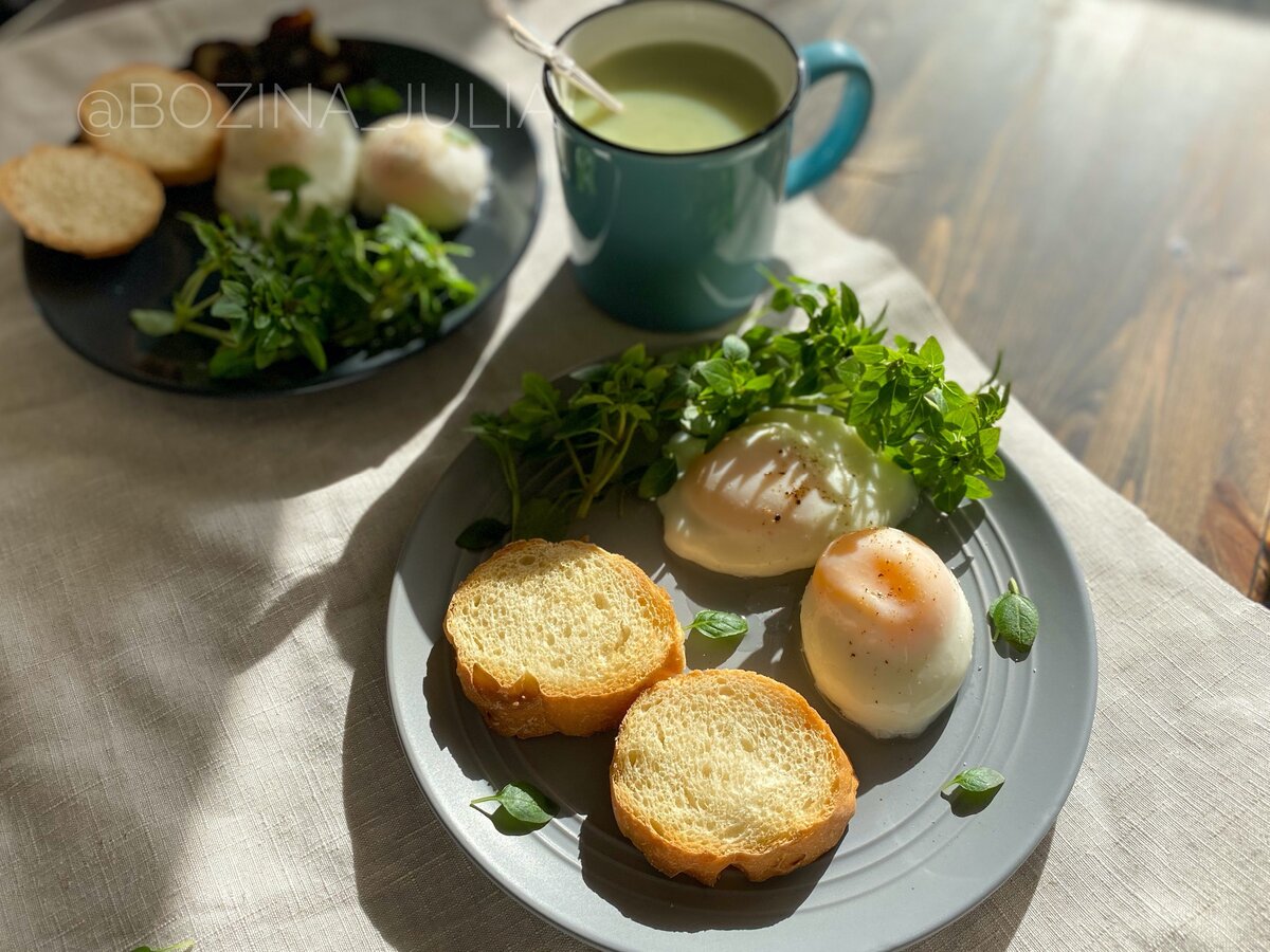 Яйцо пашот в микроволновке
