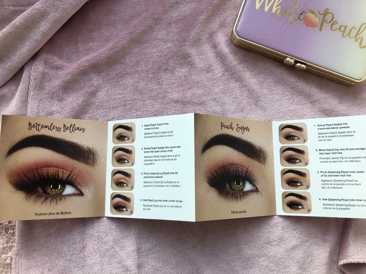 Буклетик с пошаговой инструкцией макияжа.