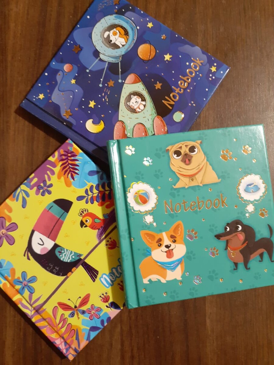 Блокноты. Актуальная вещь для моих детей во все времена, они что-то туда пишут постоянно...