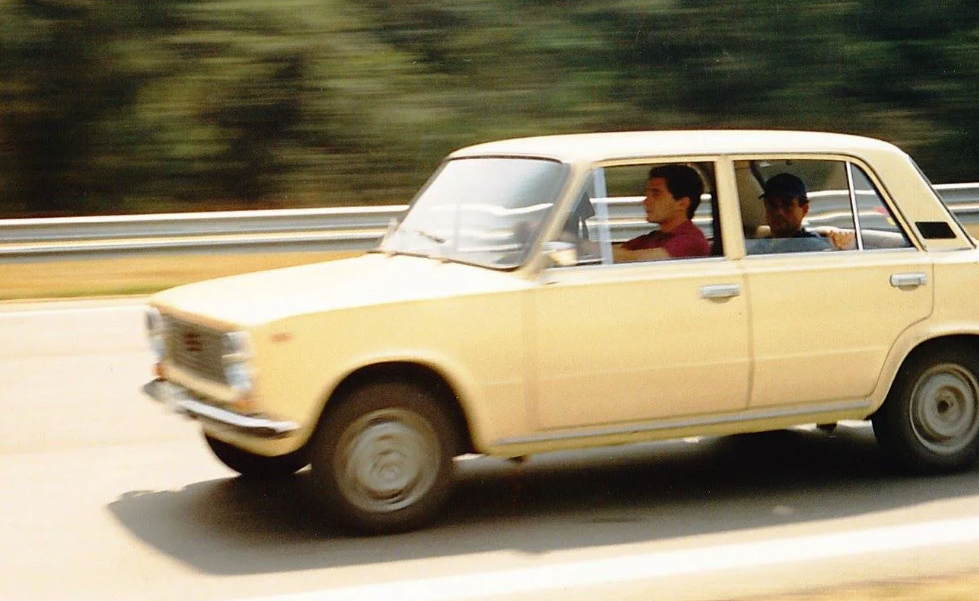 Айртон Сенна за рулем ВАЗ-21013