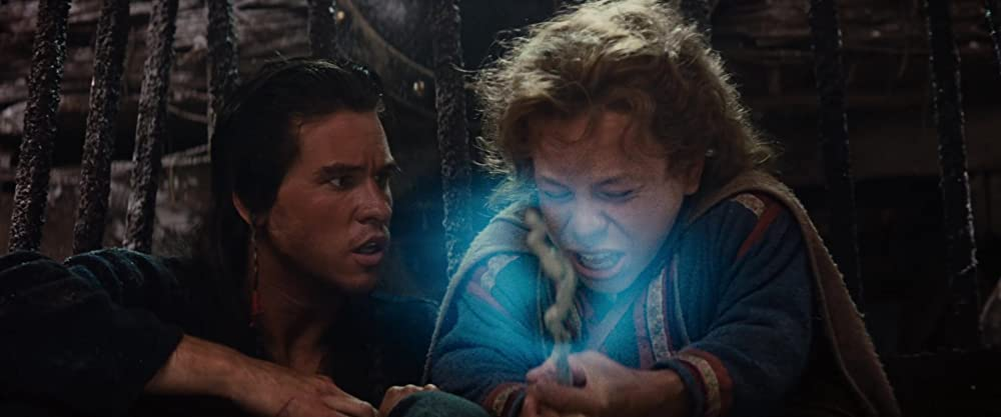 Кадр из фильма Willow. Режиссер: Рон Ховард. Оператор: Эдриан Биддл. Производство: Imagine Entertainment, Lucasfilm Ltd., Metro-Goldwyn-Mayer (MGM)