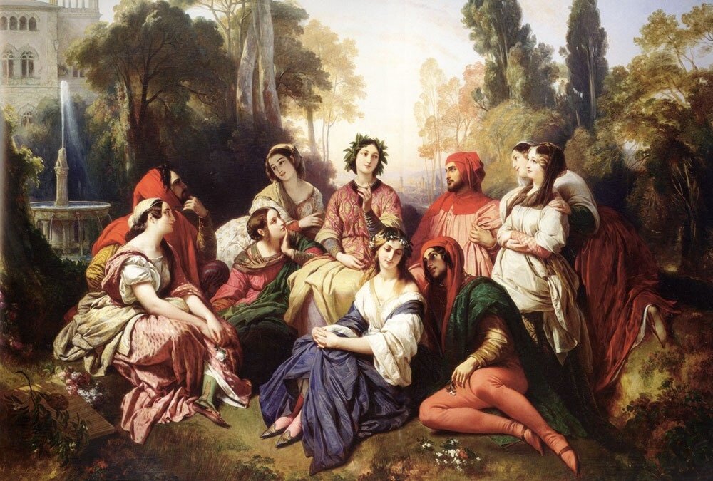 "Декамерон". Художник Франц Винтерхальтер (1837 г.)