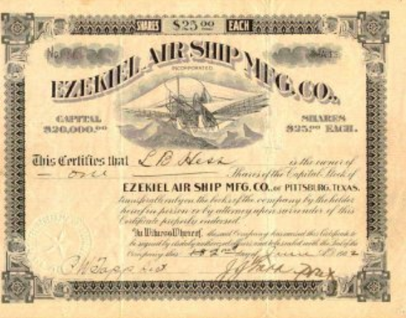 Ezekiel Air Ship Mfg. Co.